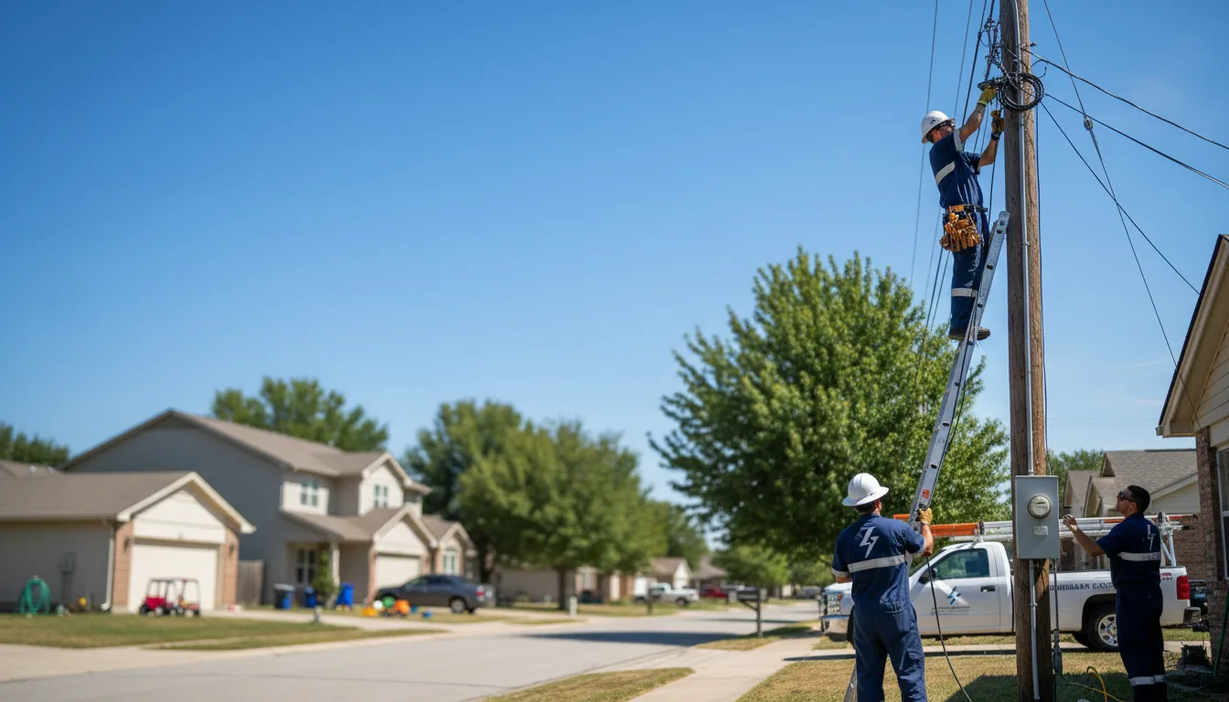 Residential electrician providing installation services in Toddville, IA